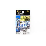 Sasame 210-E 3 Way Power Stain Swivel Black Size 5/0 x 4/0 (1515)