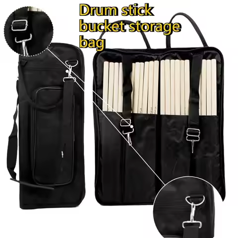 1Pcs Drum Stick Bag Drum Stick Bag Shoulder Back Handbag Rack Drum Stick Bucket Storage Bag