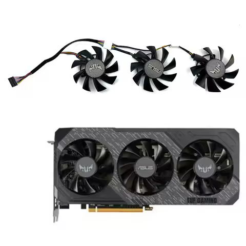 75mm FD8015U12D RX 5700 RX 5700 XT gpu cooler for ASUS GTX 1660 Ti 1660 Super RX 5700 XT TUF X3 OC g