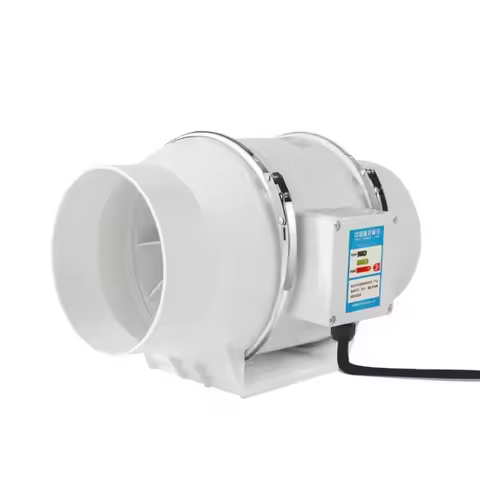 3/4/5/6 inch Duct Fan Circular Diagonal Flow Fan Exhaust Fan Axial Flow Ventilation Silent Bathroom 