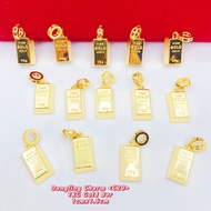 [VJ]<C20>Accessories 1kg Fine Gold Bar Dangling Gold Charm<1cmx1.5cm>999.9 Bangkok Gold Plated