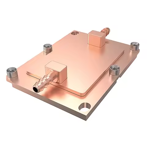 Factory OEM Customized CPU Water Cooler for Server with 400W Fanless Pure Copper Heatsink for 1U 2U