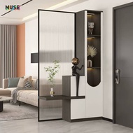 Minimalist Console Cabinet Glass Storage Cabinet Entrance Island Cabinet Foyer Shoe Cabinet Integrat