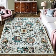 5x7 Area Rugs for Living Room, Soft Comfortable Living Room Rug, Non-Slip & Non-Curling Bedroom Rug,