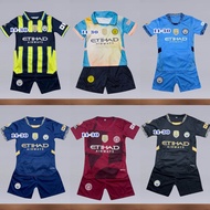ชุดฟุตบอลเด็กชุดกีฬา 1 ชุดเสื้อพร้อมกางเกงพร้อมส่งเด็กผู้ชายเด็กผู้หญิง