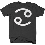 Fashion Design T-Shirt For Men Cancer Symbol Moonchild Water Sign Zodiac Astrology Cotton Loose Wear