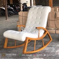 kursi goyang kayu, sofa malas