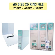 [BUNNY] K2 A5 Size 2D PVC Ring File 25mm / 40mm / 50mm / 65mm