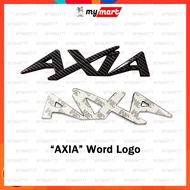 Perodua Axia Logo Axia Emblem Carbon Design