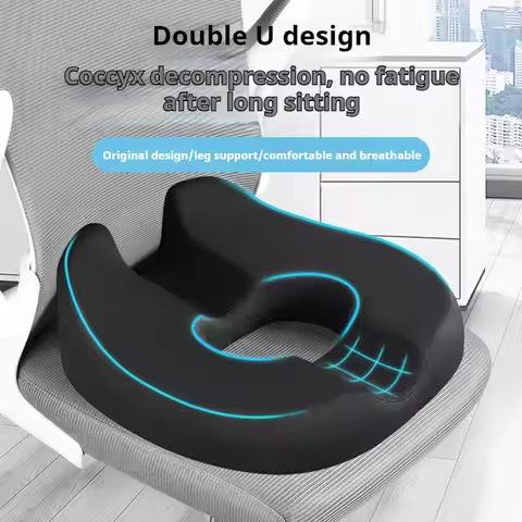 Office Seat Cushion for Hemorrhoids-Long Hours Comfort Breathable Hollow Design Beautiful Butt Lumba