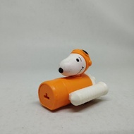 Orange Airplane Snoopy Figure