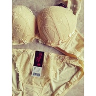 34A 75A Ribbon Lace Sexy Bra Set