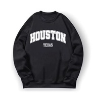 Cool men's and women's crewneck Sweater with Houston Texas motif