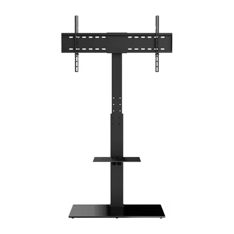 SucceBuy TV Stand Mount Swivel Tall TV Stand for 32-55/65/ 85 in TV Height Adjustable Portable Floor