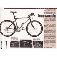 GT TEAM AVALANCHE bicycle decals