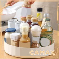 CMAX Turntable, Non-slip Rotating Cupboard Organizer,  Multifunction Plastics Condiment Holder