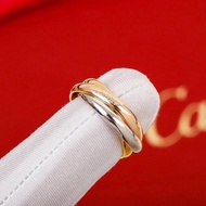 Cartier New Style Ring Three-Color Ring Three-Circle Ring  Couple Ring