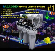 100 GPD 1 RO Water Filtration System (Reverse Osmosis System) For Reef and Freshwater Aquarium use