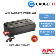 APC UPS BATTERY BACKUP BV800I-MSX 800VA COMES WITH UK 3PIN PLUG (BV800 / BV800I / BV800I-MS / BV800I