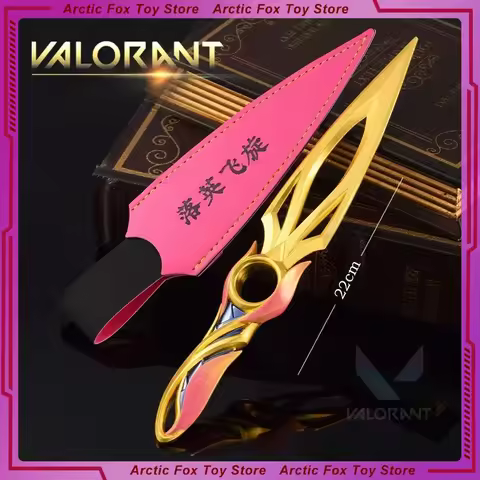 21cm Valorant Game Weapons Mystbloom Kunai Ninja Melee Key Chain Peripherals Alloy Metal Model Keych