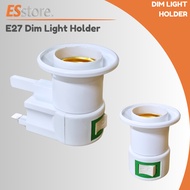 E27 Malaysia 3 Pin Plug In Holder / Soket Lampu / Soket Dinding / Holder Lampu / Lampu Tidur