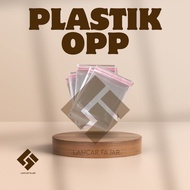 [100 lembar] plastik lem untuk baju / opp baju uk 30x35 / Plastik Opp Roti Kerupuk (SEAL/LEM) 6x18 7