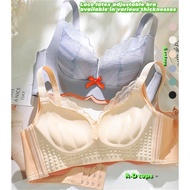 Adjustable Lace Bra with Breast Support - No Steel Rings bra plus size 4 hook bra adjustable bra lac