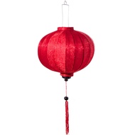 Đèn lồng đỏ tròn 45cm lụa tơ tằm (0905581530 - 0905707603)
