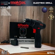 PROMO Bor cordless MAKTEC 12v mesin bor baterai drill tembok besi kayu