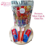 Permen Sikat Gigi & Odol Set Permen Unik Viral Kualitas Premium