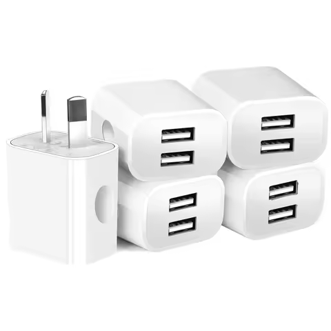 1/3/5/10pcs Universal 5V 2.1A Charger AU Plug Adapter Cell Phones Dual Port Power Plug Standard Wall