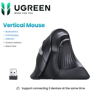Chuột công thái học Ugreen 25444 MU008 Bluetooth 5.0 + USB Receiver 2.4GHz DPI 1000/1600/2000/4000 K