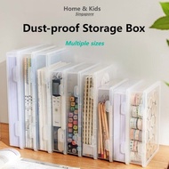 A4 file plastic transparent book storage box multifunctional cosmetic classification dustproof stora