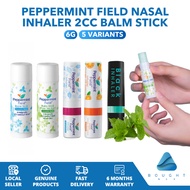 Peppermint Field Nasal Inhaler 2cc Orange Oil Black Green Tea Balm Stick 6g Soothing