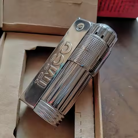 New IMCO Retro Lighter Portable Stainless Steel Windproof Lighter Men's Classic High End Gift