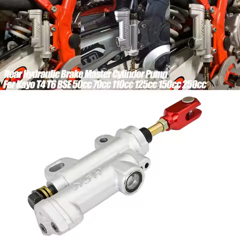 Motorcycle Rear Hydraulic Brake Master Cylinder Pump ATV Pit Pro Dirt Bike For Kayo T4 T6 BSE 50cc 7