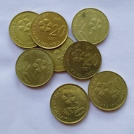 Koin asing Malaysia 20 sen Kuning
