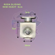 Heavy Duty Sliding Wheels Super Iron 6 cm