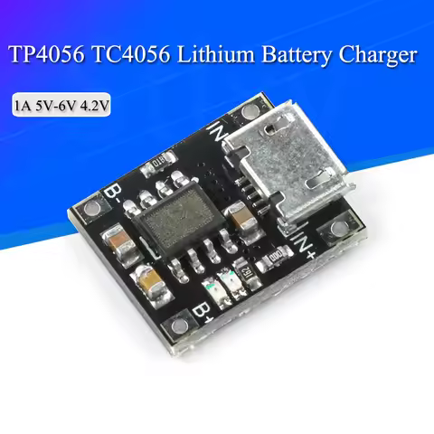 5PCS Single Cell Lithium Battery Charging Charger Module 1A 5V-6V 4.2V TC4056 TC4056A Micro USB Powe