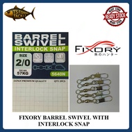FIXORY Barrel Swivel With Interlock Snap 5640N / Swivel Snap