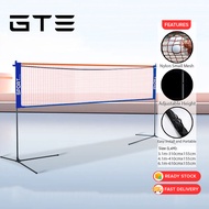 GTE 3.1m/4.1m/6.1m Portable Adjustable Net with Bracket for Competition Badminton Tennis Pickleball 