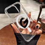 Casing iPhone 11 12 13 14 15 16 Pro Max Wireless magnetic transparency Case For iPhone 13PM,16PM,15P