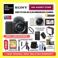 Sony ZV-E10 ZVE10 ZV E10 24MP 4K UHD Mirrorless Camera | With Free Gifts | 15 Months Sony Malaysia Warranty