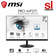 MSI PRO MP271 27'' 1920 x 1080 (FHD) 75HZ 5MS SRGB 93.1% IPS Professional Monitor