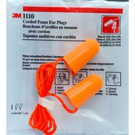 3M โฟมอุดหูลดเสียง EAR PLUG 3M 1100 1110 1270 ปลั๊กอุดหู  โฟมลดเสียง