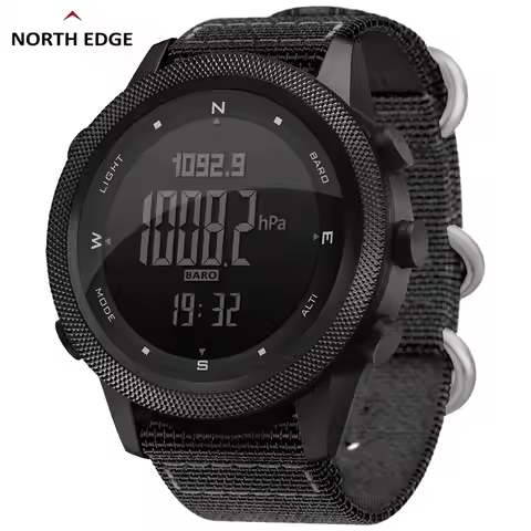 NORTH EDGE APACHE-46 Men Digital Watch Outdoor Sports Running Swimming Outdoor Sport Watches Altimet