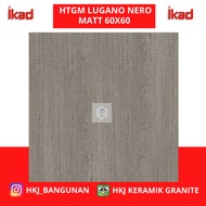 GRANIT LANTAI IKAD LUGANO NERO 60X60 KUALITAS 1 GRADE A