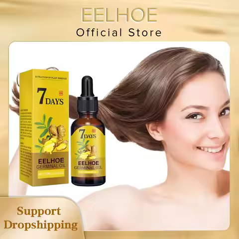 EELHOE Ginger Hair Growth Oil Natural Essentail Anti-Hair Loss Treatment Hair Hydrating Growth Nutri