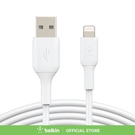 Belkin CAA001 สายชาร์จ USB-A to Lightning มี MFi ชาร์จเร็ว 12 วัตต์ รองรับ Apple CarPlay