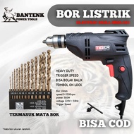 PROMO MURAH.. MESIN BOR 10MM LENGKAP 13PCS MATA BOR BOR BOLAK BALIK. MESIN BOR LISTRIK MURAH. BOR BE